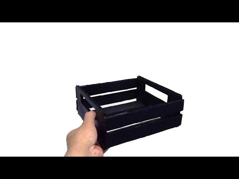 Como Fazer Caixote de Papelão