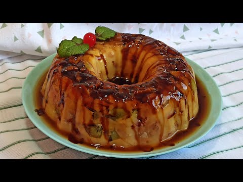 🍮🍓NO NECESITAS ENCENDER EL HORNO PARA HACER ESTE DELICIOSO PUDIN DE FRUTAS🍐🍎😋 | El Dulce Paladar