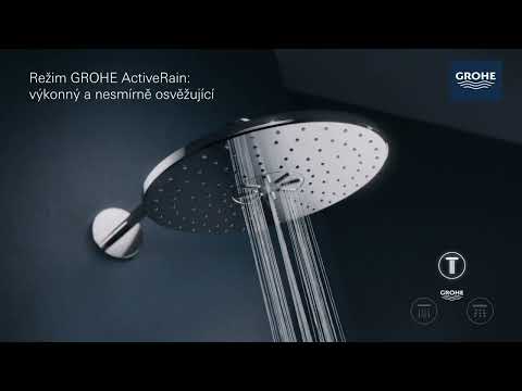 Grohe Rainshower SmartConnect - Hlavová sprcha 310 9,5 l/min s ramenem a dálkovým ovládáním, 2 proudy, chrom 26640000