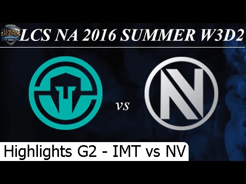 IMT vs NV Game 2 Highlights - LCS NA Summer 2016 W3D2M3 Immortals vs Team Envy