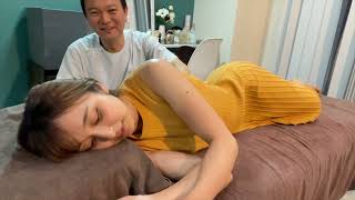 【 Chiropractic Adjust exercise＆Massage  ASMR 】整体 マッサージ 初めから最後までおネムなしおり姫【Japanese Model：しおり 】