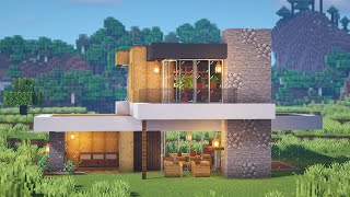 Minecraft: How to Build a Modern House (Tutorial)