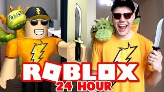 LIVING AS MY ROBLOX AVATAR FOR 24 HOURS CHALLENGE!! (IN REAL LIFE)