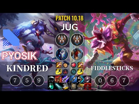 DRX Pyosik Kindred vs Fiddlesticks Jungle - KR Patch 10.18