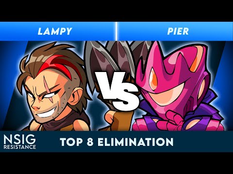 Pier vs Lampy - Brawlhalla Singles Top 8 Elim - nSig Resistance | Lord Vraxx vs Caspian