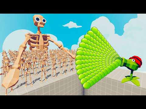 200x SKELETON + 1x GIANT vs EVERY GOD - Totally Accurate Battle Simulator TABS