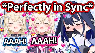 FUWAMOCO's perfect sync is Too Cute For Kronii to handle 【Hololive】