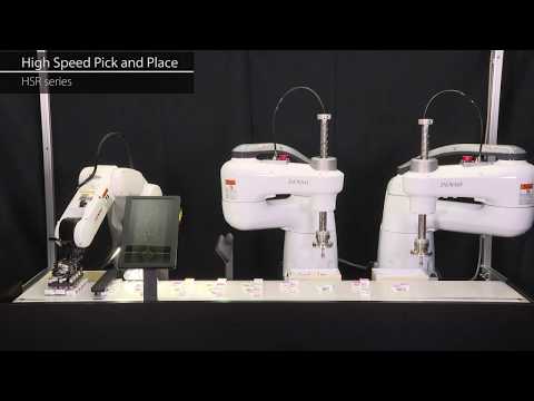 FOOMA JAPAN 2017 "High Speed Pick and Place" by SCARA industrial robots