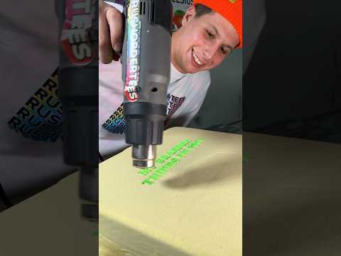 How-To Make PUFF Ink: Exposing our Screenprinting Secrets! ✨ #shortstiktok #art