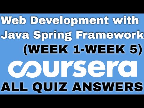 Web Development with Java Spring Framework coursera quiz answers Web Development Coursera answers