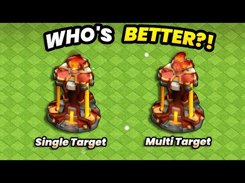 Single Target vs Multi Target Inferno Tower - Clash of Clans!                       CWL Preparations