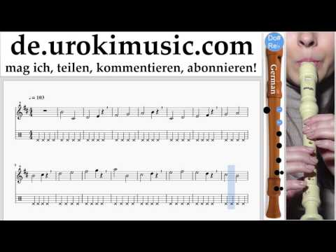Blockflöte Lernen G. The Chainsmokers & Coldplay - Something Just Like This Tabulatur Teil#1