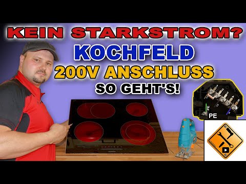 Ceranfeld anschließen 230 Volt / Induktionskochfeld anschließen 230V von M1Molter