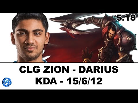 CLG ZionSpartan - Darius vs Malphite - Kr SoloQ