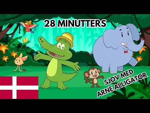 De Bedste Børnesange med Arne Alligator (8 Sange, 28 Minutters Underholdning) | Børnemusik (Dansk)