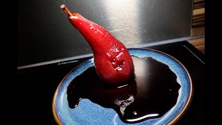 （3分鐘學煮）紅酒啤梨Red wine braised pear（超簡易版）