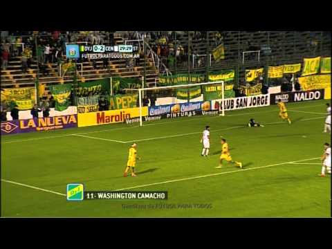 Gol de Camacho.  Defensa 1 - Central 2. Fecha 5. Torneo Primera División 2014. FPT.