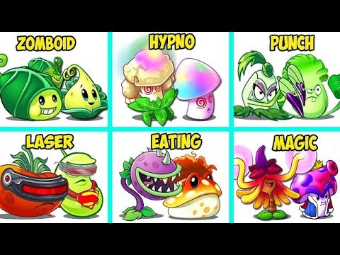 Random 16 COLOR Team 4 Plants Battlez - Who Will Win? - Pvz 2 Plant Team vs Plant Team