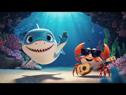 Baby Haj – Baby Shark på Svenska | Färgglad Sång