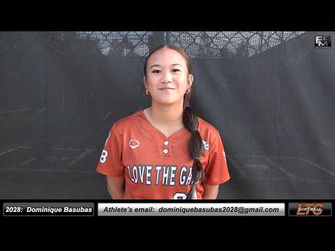 2028  Dominique Basubas  4.09 GPA - Athletic Shortstop Softball Recruiting Video - LTG 
