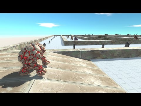 Lava Golem death run - Animal Revolt Battle Simulator