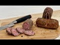 Homemade SALAMI WITHOUT salami CASING with ingredients from Supermarket