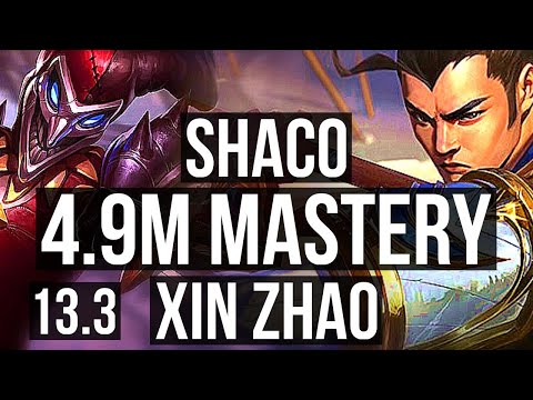SHACO vs XIN (JNG) | 4.9M mastery, 5/1/12, 2700+ games | KR Master | 13.3