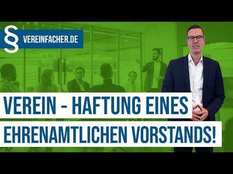 Haftung des ehrenamtlichen Vorstands!