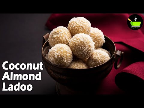 Coconut Almond Ladoo | Coconut Almond Balls | How to make badam ladoo recipe | Badam Ke Laddu| Ladoo