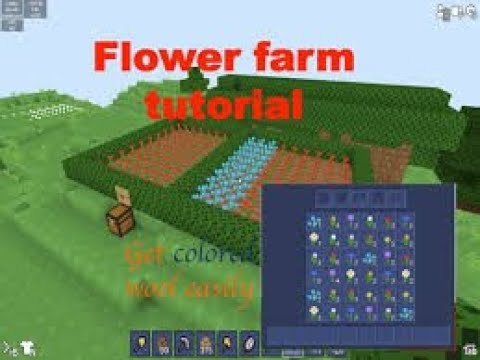 How to make a unlimited flower farm in Bloxd io Survival.