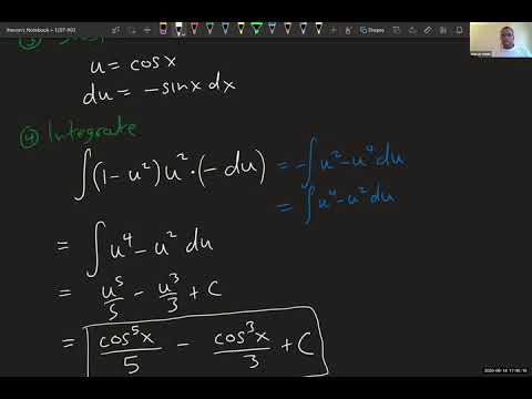 Math 1207-R03 Lecture 4 - More trig integrals--Sines, Cosines, Secants and Tangents