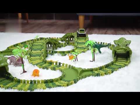 DIY拼裝隧道magic track 恐龍軌道 256A(影片必看)