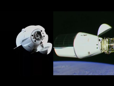 SpaceX CRS-25 Dragon docking