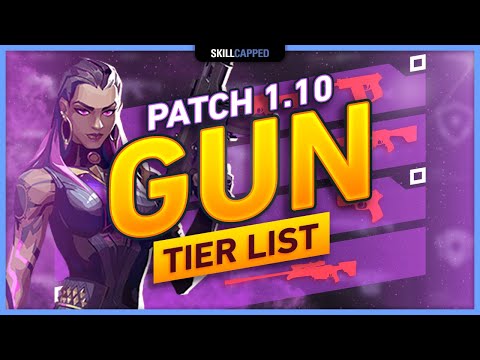 NEW BEST VALORANT GUNS TIER LIST - Patch 1.10