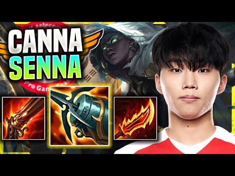 CANNA TRIES NEW SENNA BUILD! *KRAKEN SLAYER + GUINSOO'S* - T1 Canna Plays Senna ADC vs Ezreal!