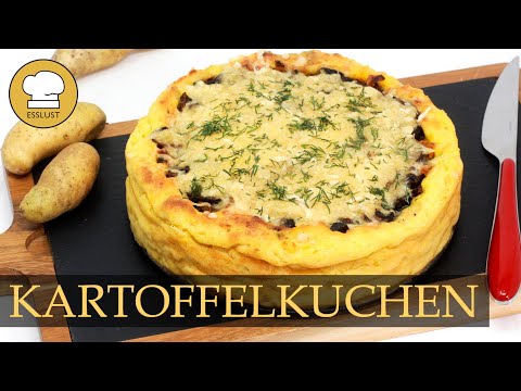 Herzhafter KARTOFFELKUCHEN mit Pilzen