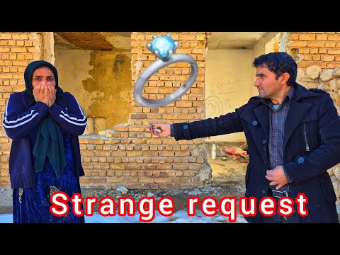 Strange incident in the snow: Young man proposes to homeless mother