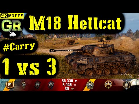 World of Tanks M18 Hellcat Replay - 9 Kills 3.1K DMG(Patch 1.7.0)