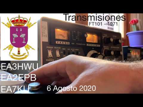 EA3HWU QSO Con Cáceres y Benidorm con FT101 año 1971 válvulas