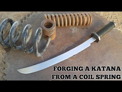 Forging A Katana From A Coil Spring