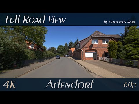 Adendorf, Landkreis Lüneburg, Germany: Dorfstraße, Am Lehrgut, Steinbergkoppel, Bardowicker Weg - 4K