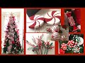 Candy Cane Theme Christmas Tree | DIY Candy Cane Ornaments