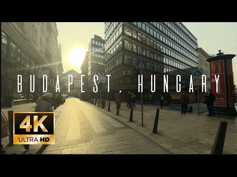 Budapest, Hungary - December 2022 - 4K 60 fps Walking Tour