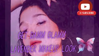 No foundation look /Get damm glam lavender☮️ make up look .Must watch it👍