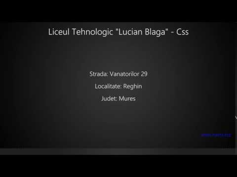 Liceul Tehnologic "Lucian Blaga" - Css Reghin