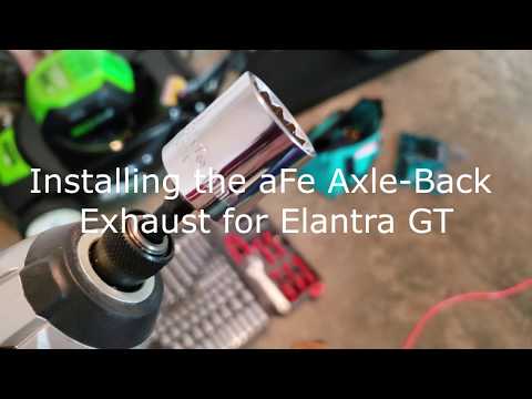 Installing aFe Axle Back Exhaust for 2018+ Hyundai Elantra GT Sport (N Line) & Test Drive!