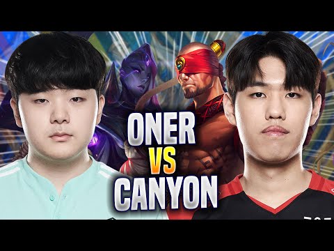 ONER vs CANYON! - T1 Oner Plays Lee Sin JUNGLE vs DK Canyon Bel'veth! | Season 2022