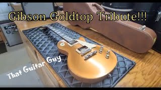 Video thumbnail for 2017 Gibson Les Paul Tribute Goldtop Super Mint !!! by That Guitar Guy
