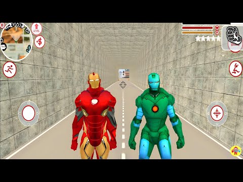 Süper Kahraman Demir Adam Oyunu #46 - EPIC Iron Rope Hero Las Vegas - Android Gameplay