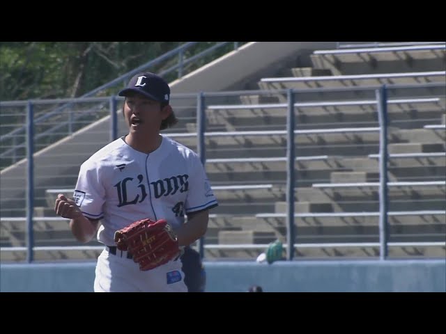 【春季キャンプ】ライオンズ・今井達也 ドラ2ルーキーの渡部聖弥を3球三振に斬って取るなど初回はわずか10球で3者凡退!! 2025年2月18日 埼玉西武ライオンズ
